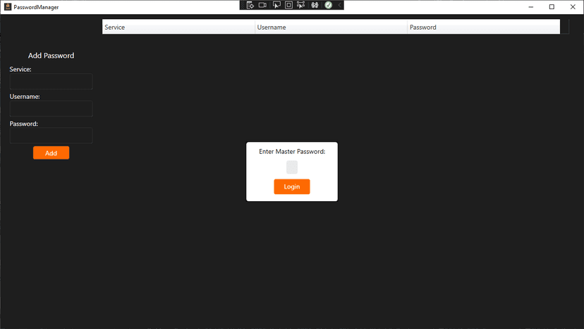 C# Password manager